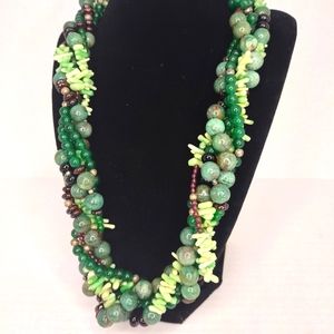 Vintage natural stone necklace